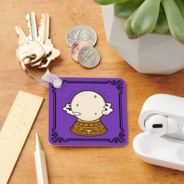 Chaveiro Rico Purple Magick Halloween (Mesa)