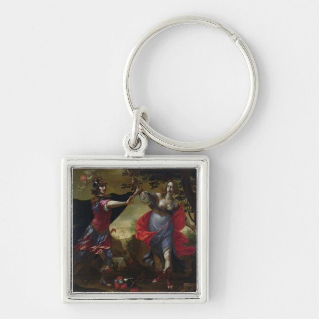 Chaveiro Rinaldo e Armida, c.1630-40 (óleo em canvas) (Frente)