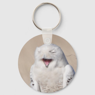 Chaveiro Rindo de Snowy Owl