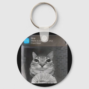 Chaveiro Ring Cat Com Memória Animada Homens Engraçados
