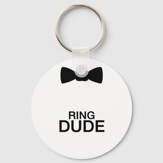 Chaveiro Ring Dude - Casamento do portador do anel (Frente)