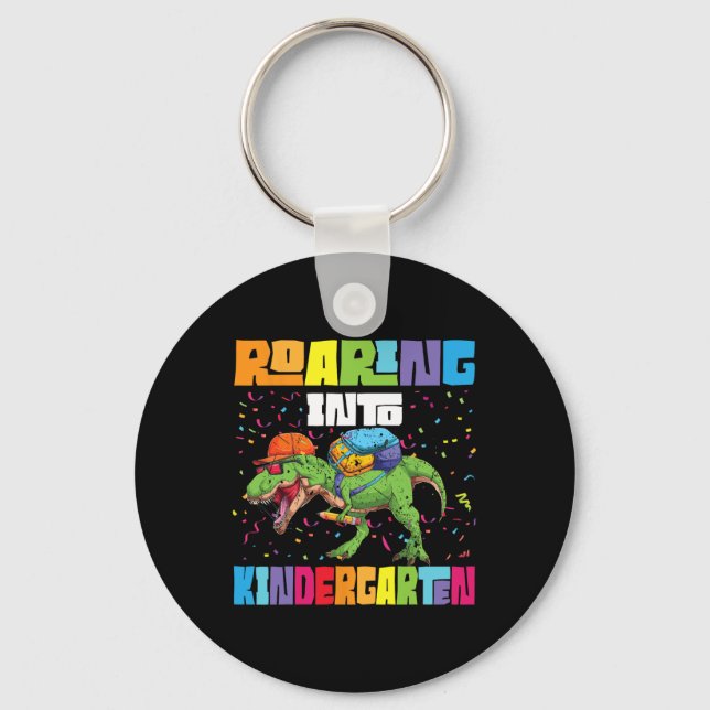 Chaveiro Ring Kindergarten Dinossaur T Rex Ck Para A Escola (Frente)