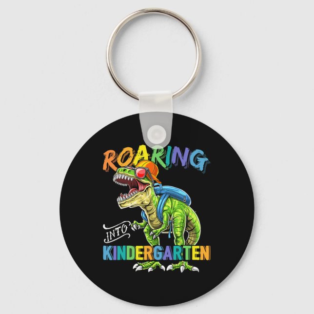 Chaveiro Ring Kindergarten Dinossaur T Rex Ck Para A Escola (Frente)