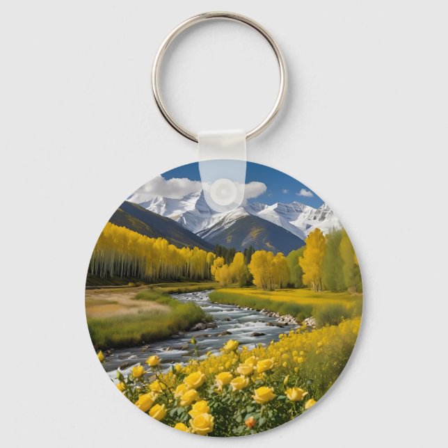 Chaveiro Rio Aspen, Montanhas de Neve Amarelas (Frente)