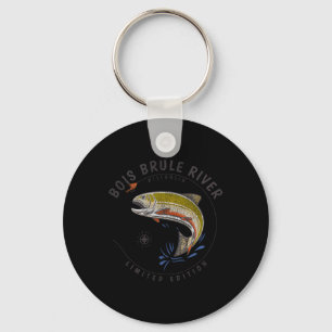 Chaveiro Rio Bois Brule Wisconsin Fly Fishing Lembrança Bo