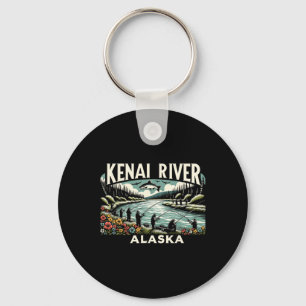 Chaveiro Rio Kenai Alasca Ak Pesca de Salmão Amantes da Nat