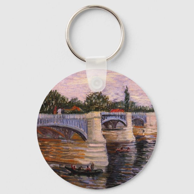 Chaveiro Rio Van Gogh Seine com Pont del Grande Jette (Frente)