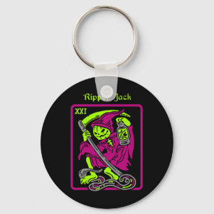 Chaveiro Ripper Jack Tarot Card Halloween Occult Decor Men