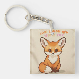 Chaveiro Rir ao vivo Raposa fofa