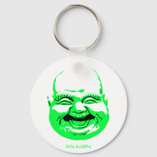 Chaveiro rir-buddha verde pequeno