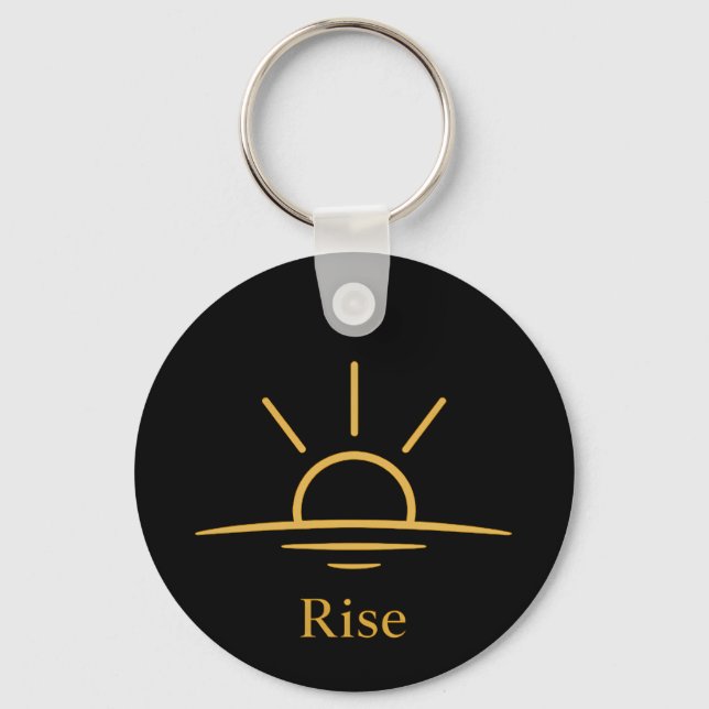 Chaveiro Rise — Minimalist Sunrise (Frente)