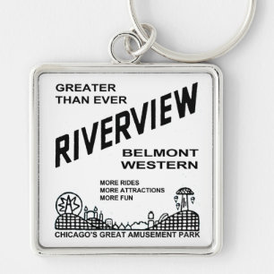 Chaveiro Riverview Amusement Park, Chicago, IL 1904-1967