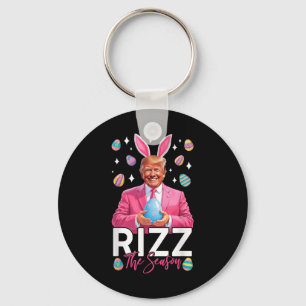 Chaveiro Rizz A Época Engraçada Trump Bunny Ouve Páscoa