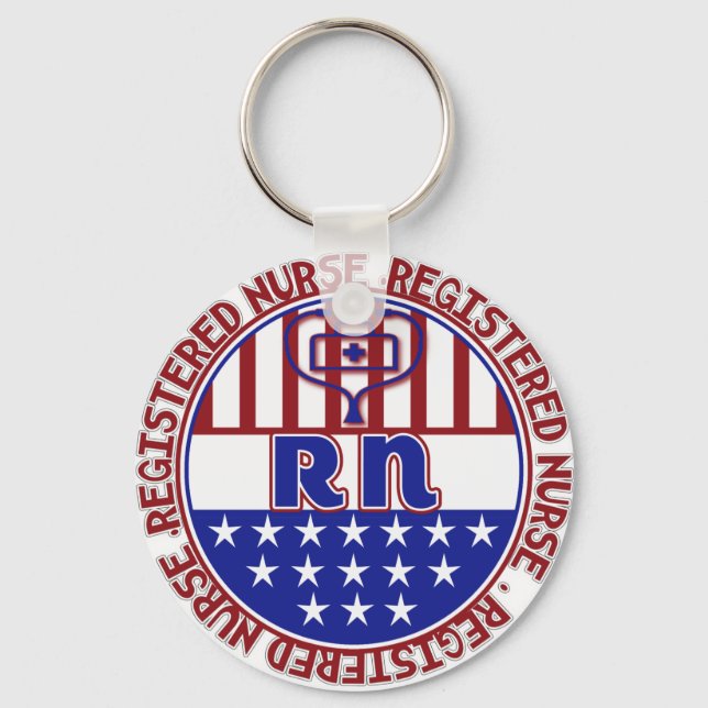 CHAVEIRO RN CRACHÁ PATRIÓTICO DE ENFERMEIROS REGISTRADO (Frente)