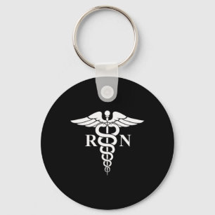 Chaveiro Rn Enfermeiro Caduceus Símbolo Médico Enfermeiro L