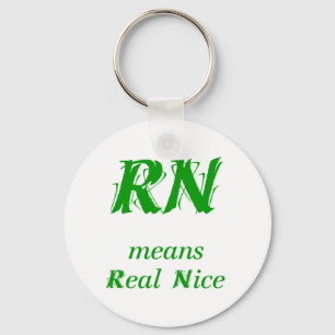 Chaveiro RN significa Real Nice (verde)