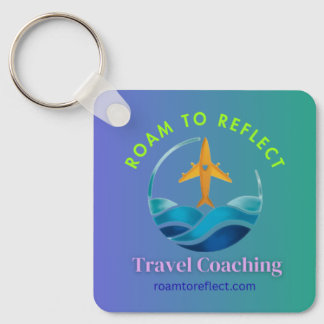 Chaveiro Roam to Reflect roxo e verde