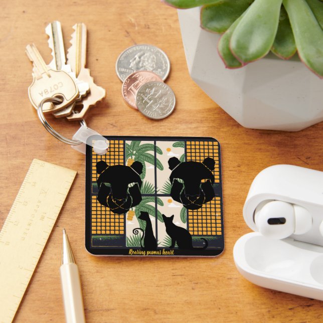 Chaveiro Roaring Pumas Hearts (Mesa)