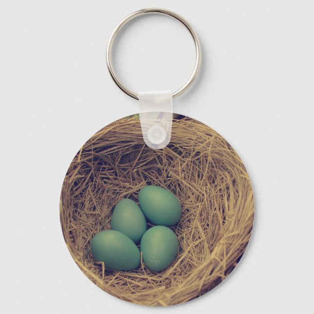 Chaveiro Robin Nest e Ovos (Frente)
