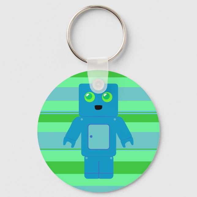 Chaveiro Robô Azul (Frente)