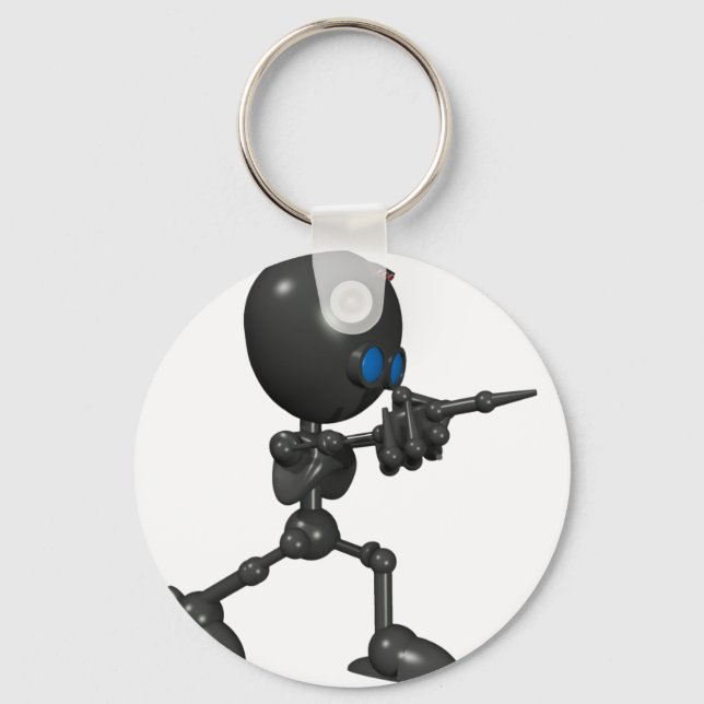 Chaveiro Robô Bionista 3D - Armas Dedicadas - Original (Frente)