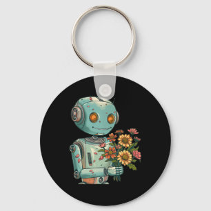 Chaveiro Robô Com Sangue E Flores Para Meninos E G