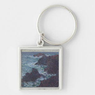 Chaveiro Rochas de Claude Monet no Belle-Ile, a costa
