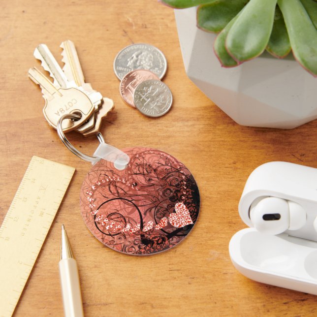 Chaveiro Rochas do Coração Vermelho (Mesa)