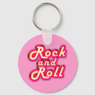 Chaveiro Rock and roll de néon