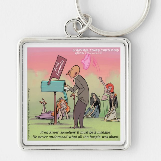 Chaveiro Rock And Roll Fred Divertido (Frente)