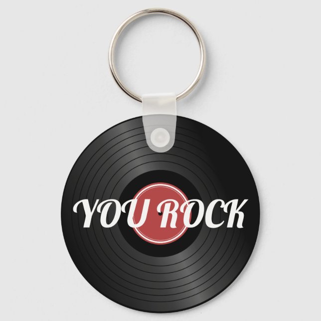 Chaveiro Rock N Roll Classic Vinyl Record (Frente)