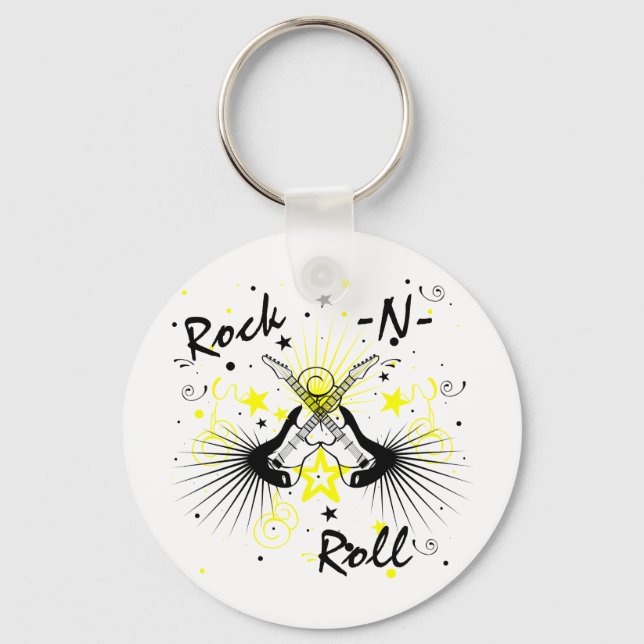 Chaveiro Rock n Roll Guitars (Frente)