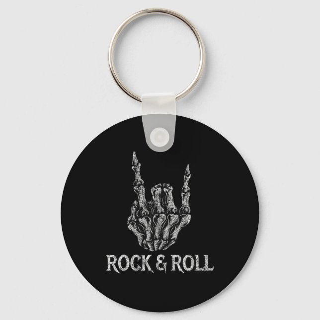Chaveiro Rock On Banda Para As Mulheres Rock And Rols Para  (Frente)