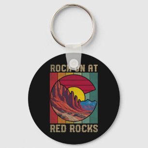 Chaveiro Rock On Em Red Rocks Hiking Ao Ar Livre Bandeira D