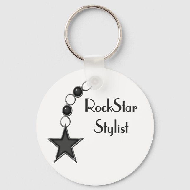 Chaveiro Rock Star Stylist (Frente)