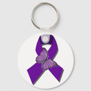 Chaveiro Rock the Ribbon Fibromialgia Support