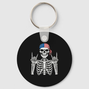 Chaveiro Rocker Hand Skeleton Legal Halloween Punk Rock Men