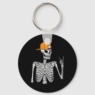 Chaveiro Rocker Skeleton Rock Hand Sinal Figurume M