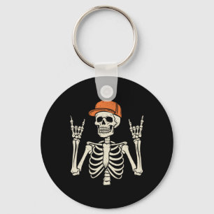 Chaveiro Rocker Skeleton Rock On Hand Skeleton Me
