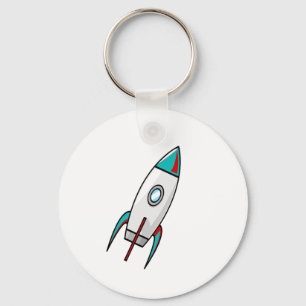 Chaveiro Rockets vermelhos e azuis