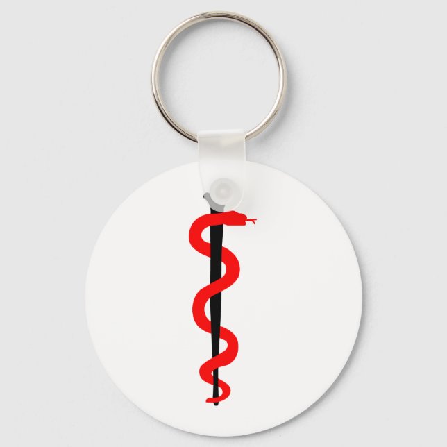 Chaveiro Rod de Asclepius (Frente)