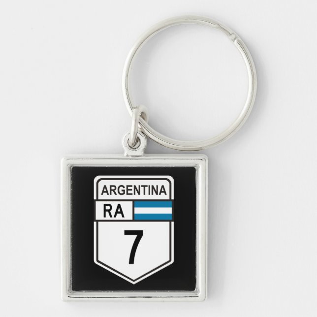 Chaveiro Rodovia Nacional 7 - Argentina (Frente)