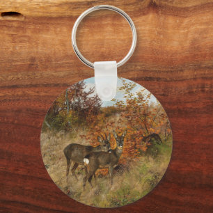 Chaveiro Roe Deer com o Autumn Deixa a Vintage
