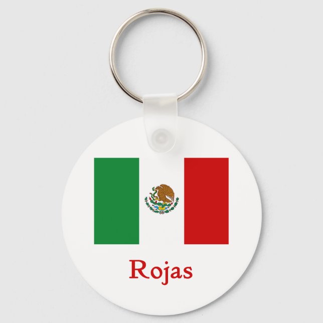 Chaveiro Rojas Mexicano Flag (Frente)