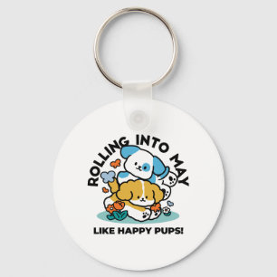 Chaveiro Rolando Para Maio Como Pups Felizes - Cachorro Pri
