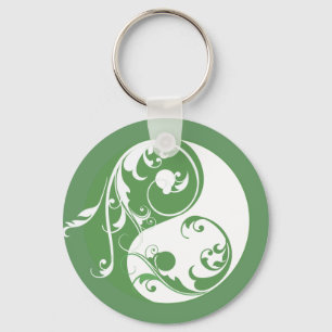 Chaveiro Rolando Yin & Yang (verde)