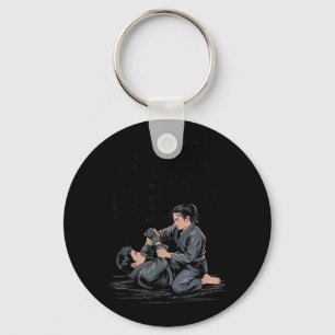 Chaveiro Rolar Como uma Garota Artes Marciais Jiu Jitsu Bra