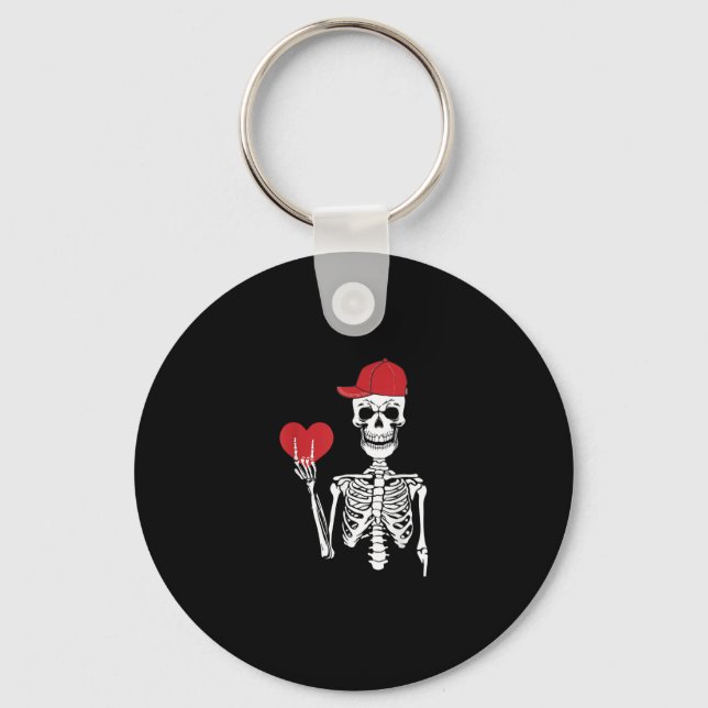 Chaveiro Roll Skeleton Mãos Cabeça Dia de os namorados (Frente)