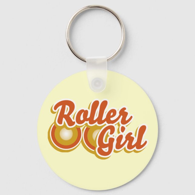Chaveiro Roller Girl no Derby (Frente)