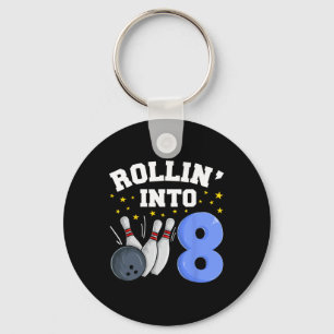 Chaveiro Rollin" para 8 Boliches de aniversário 8 de aniver